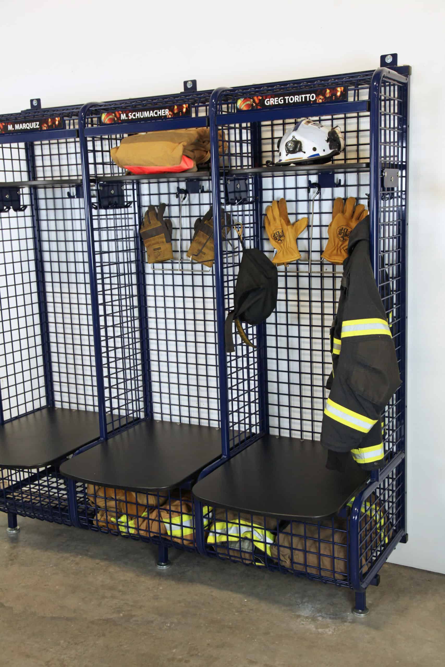 Fire & EMS - Workstations - Wall Mount Tool Grid - GearGrid