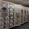 athletic equipment storage