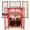 athletic equipment storage