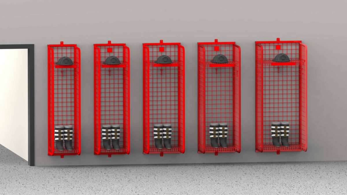 Standard Wall Mount Lockers For Fire And Ems Geargrid