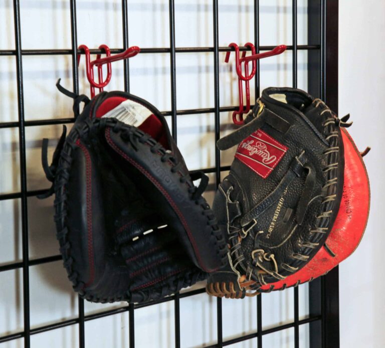 athletic equipment storage