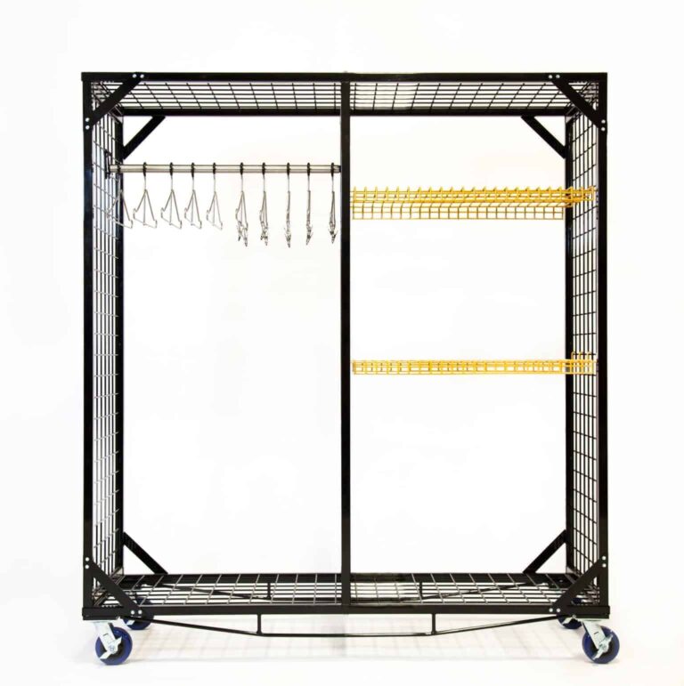 athletic equipment storage