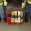 fire hose storage rack